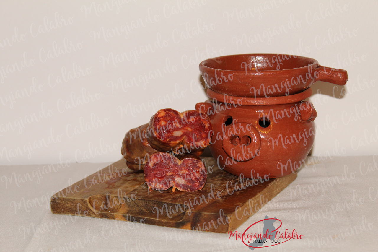 SPICY CALABRIAN SOPPRESSATA. Is a salami with